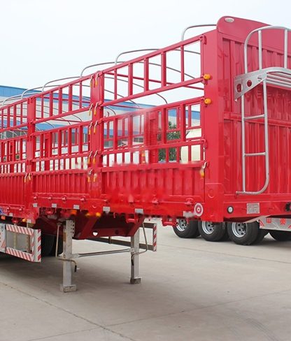 3-Axle Bulk Cargo Fence Semi Trailer - thumbnail 2