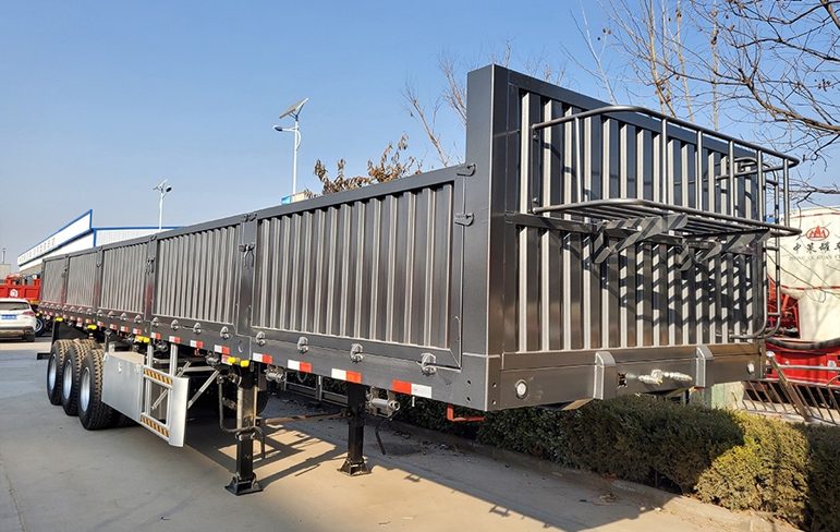 50T Drop Side Cargo Semi Trailer