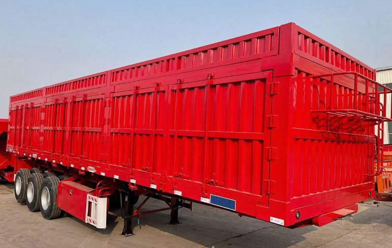 3-Axle 50T Side Tipper Semi Trailer